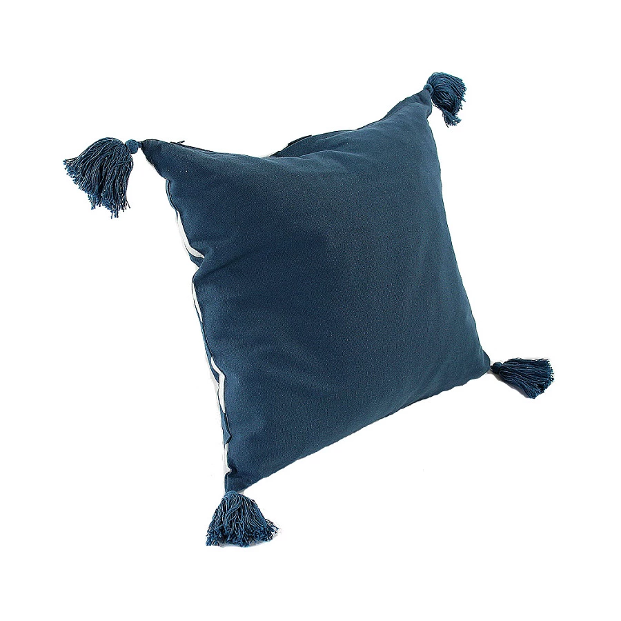 Чехол с кисточками для подушки Tkano Cuts&Pieces, 45х45 см, 100% хлопок, мультиколор