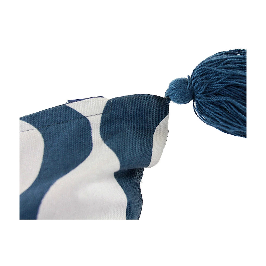 Чехол с кисточками для подушки Tkano Cuts&Pieces, 45х45 см, 100% хлопок, мультиколор