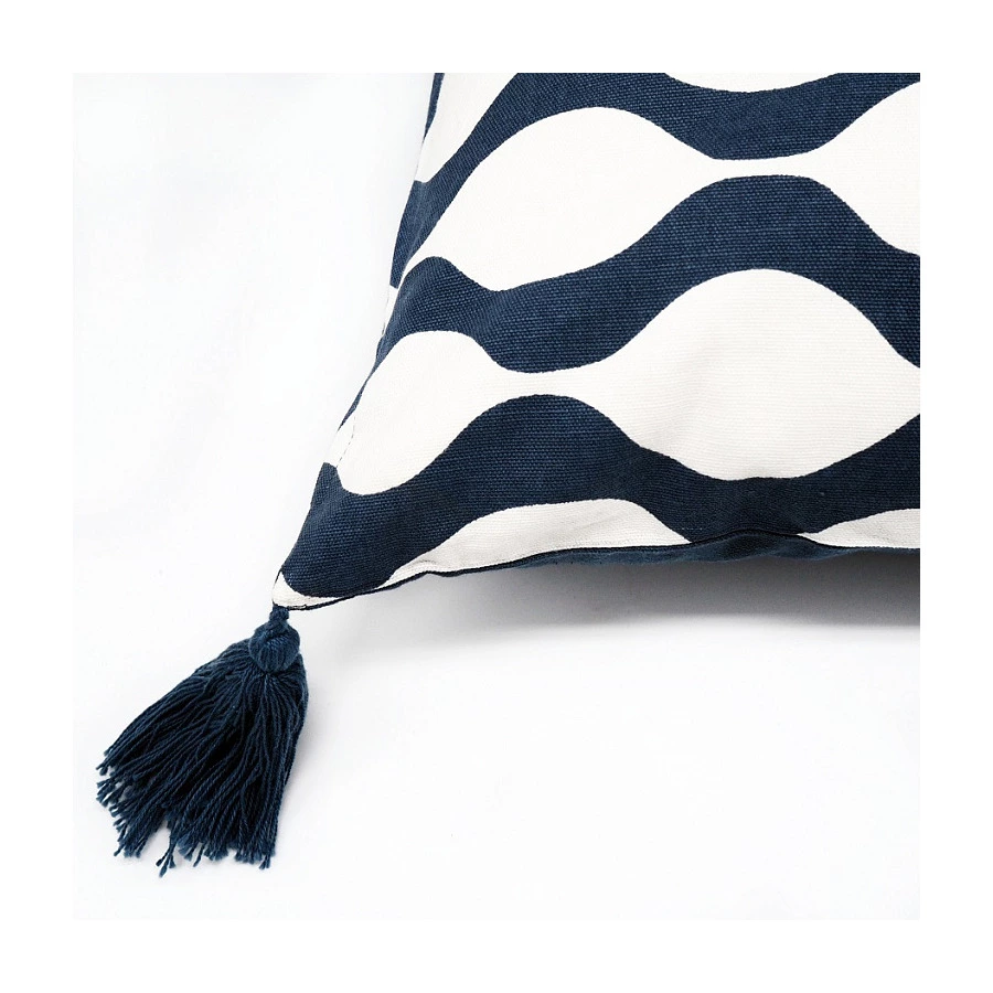 Чехол с кисточками для подушки Tkano Cuts&Pieces, 45х45 см, 100% хлопок, мультиколор