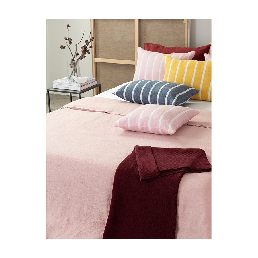 Чехол для подушки Tkano Essential 45х45 см, 100% лен, цвета пыльной розы