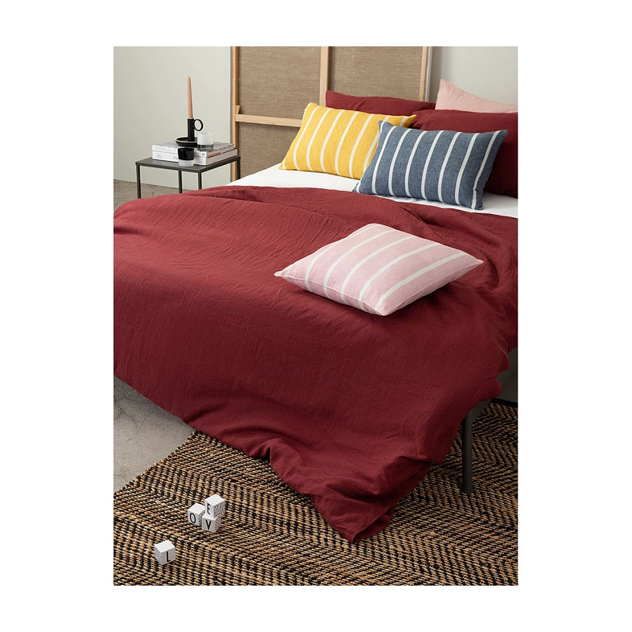 Чехол для подушки Tkano Essential 45х45 см, 100% лен, цвета пыльной розы