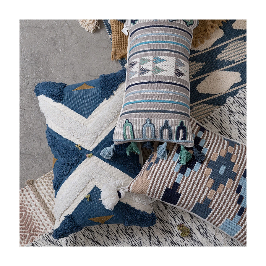 Чехол для подушки Tkano Ethnic 30х60 см, 100% хлопок, мультиколор