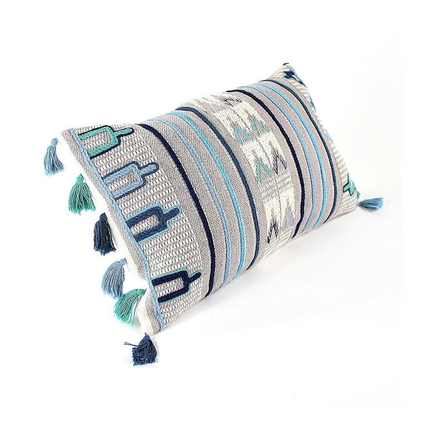 Чехол для подушки Tkano Ethnic 30х60 см, 100% хлопок, мультиколор