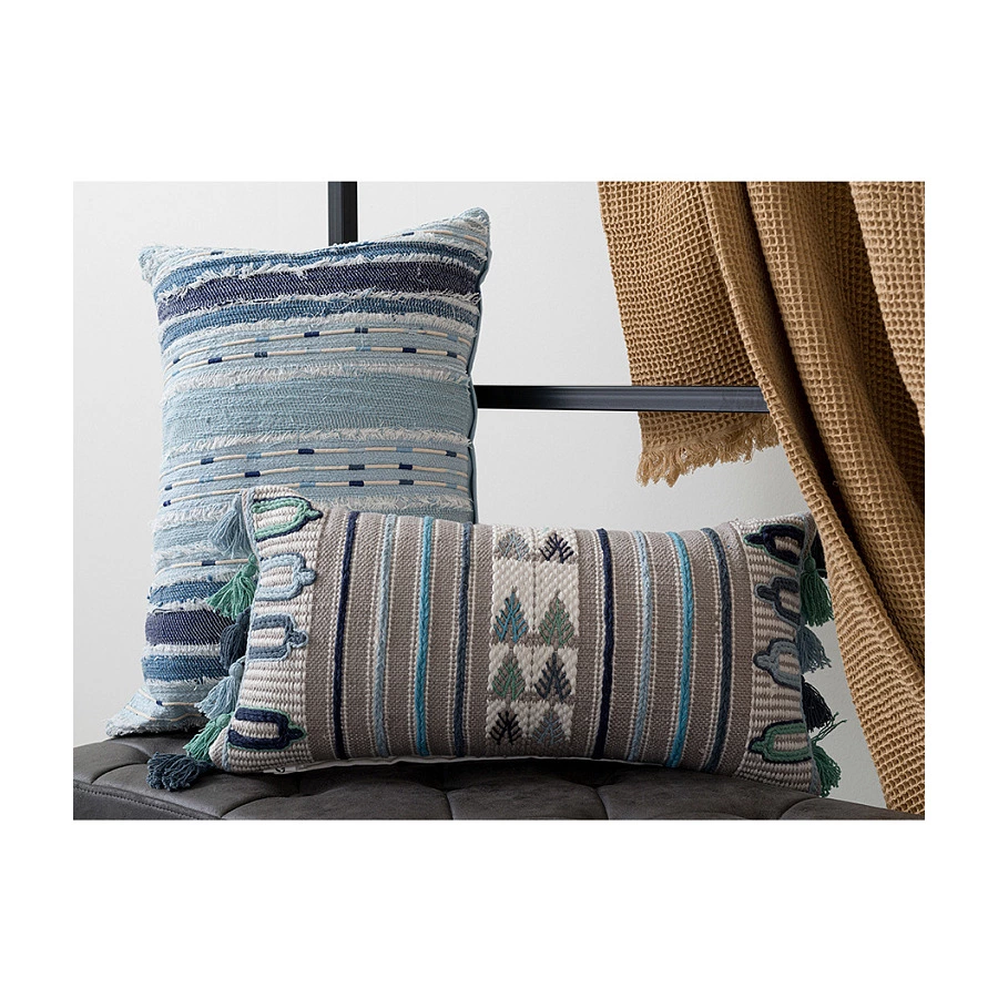 Чехол для подушки Tkano Ethnic 30х60 см, 100% хлопок, мультиколор