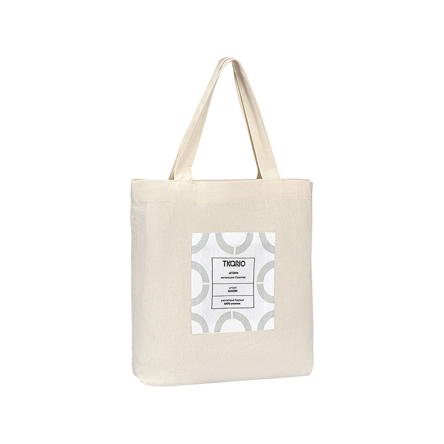 Штора Tkano Essential 150х290 см, 100% хлопковый бархат, бежевая