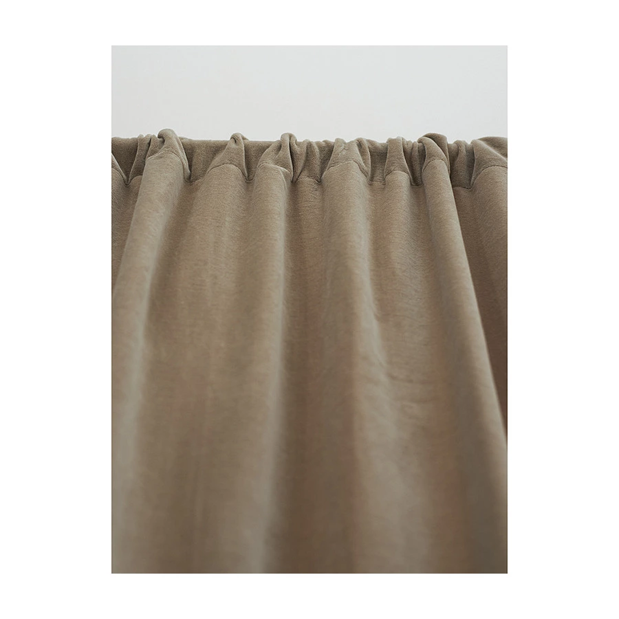 Штора Tkano Essential 150х290 см, 100% хлопковый бархат, бежевая