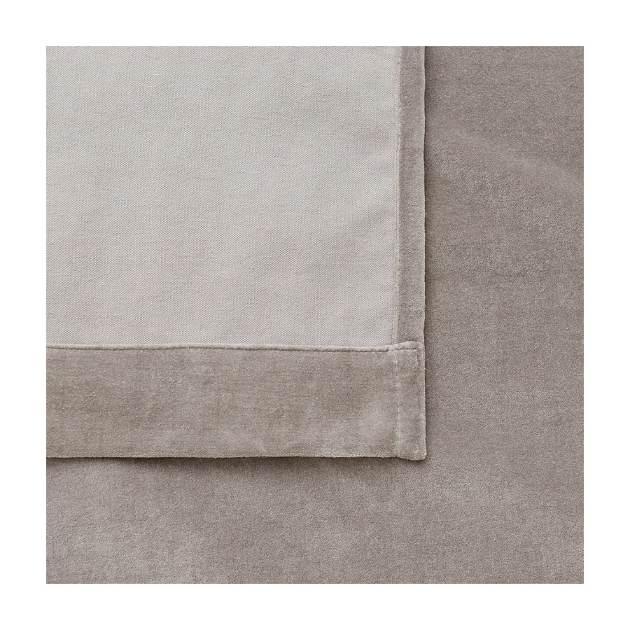 Штора Tkano Essential 150х290 см, 100% хлопковый бархат, серая