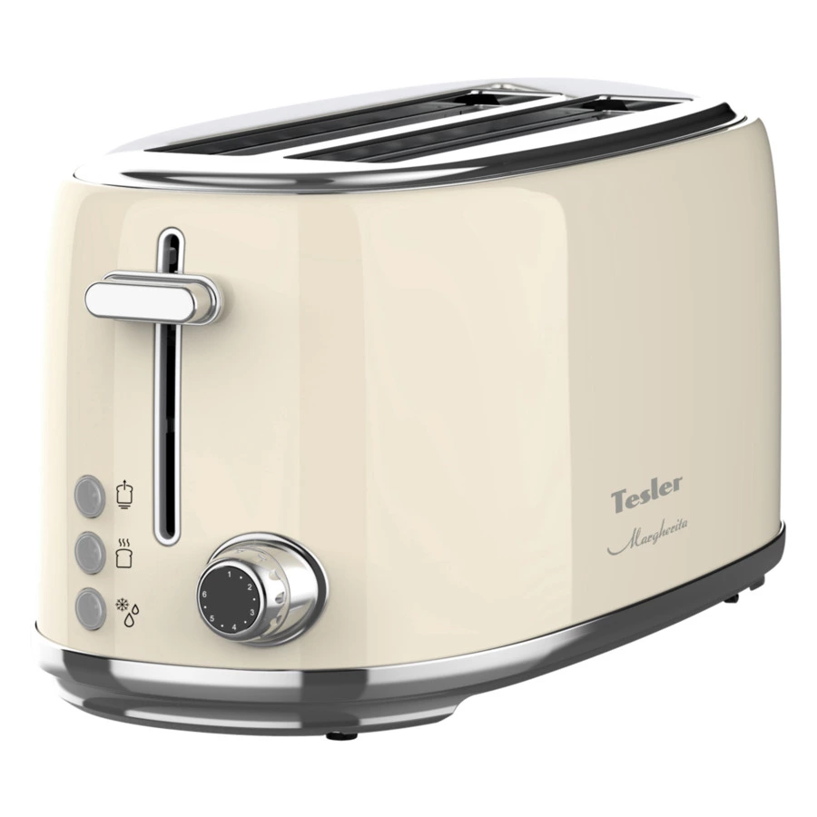 Тостер на 2 отсека TESLER Margherita TT-430 BEIGE 39х16,7х18 см, бежевый