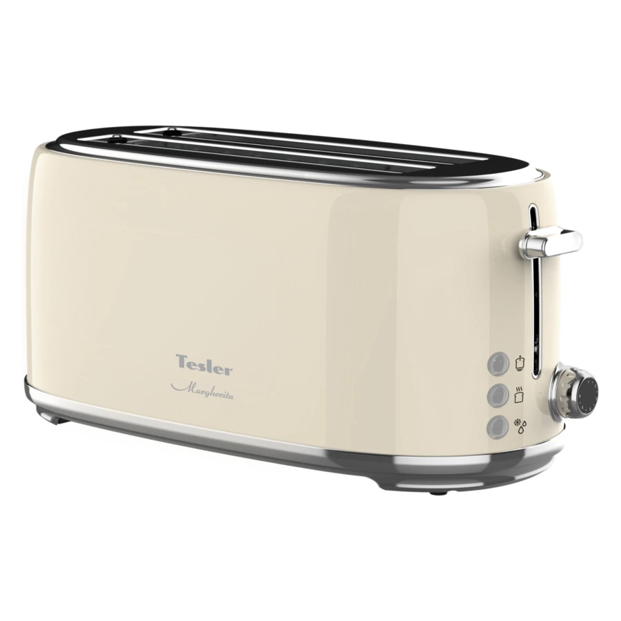 Тостер на 2 отсека TESLER Margherita TT-430 BEIGE 39х16,7х18 см, бежевый