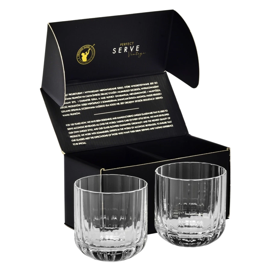 Набор из графина 650 мл и 2 стакана для виски 300 мл Krosno Винтаж, стекло