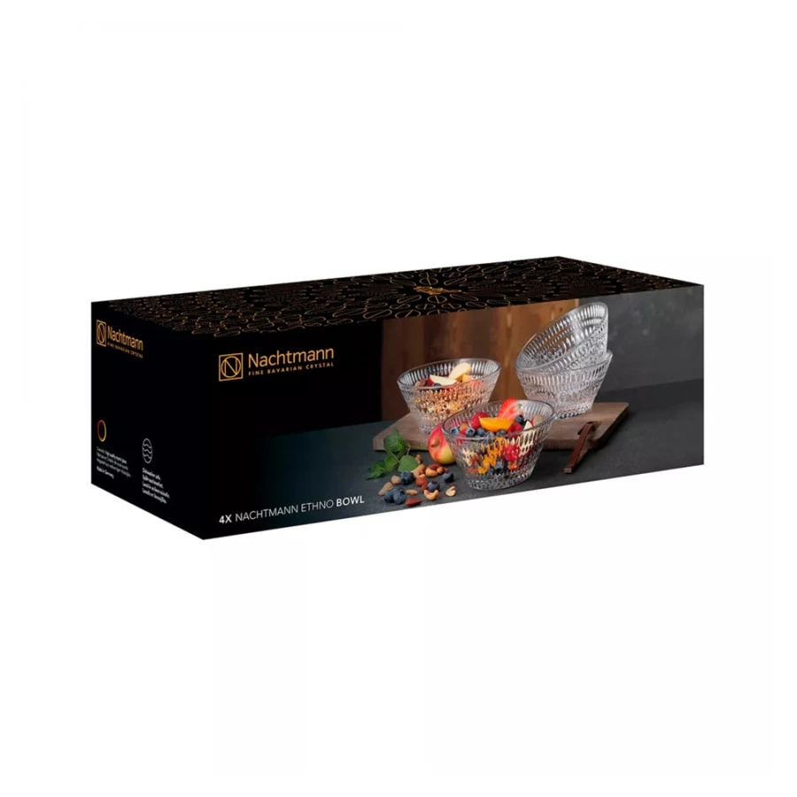 Набор салатников Nachtmann ETHNO 740 мл, 4 шт, стекло хрустальное, п/к