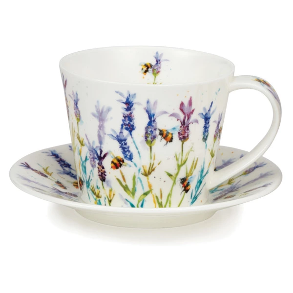 Блюдце для чашки чайной Dunoon Пчелки труженицы Айлей 16 см, фарфор костяной