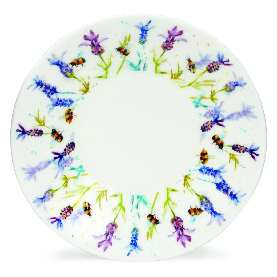 Блюдце для чашки чайной Dunoon Пчелки труженицы Айлей 16 см, фарфор костяной