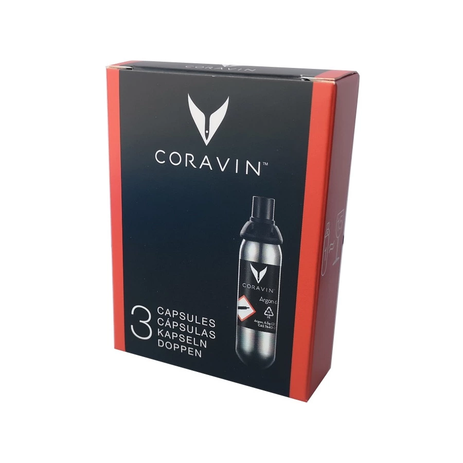 Набор капсул с газом Аргон для Coravin 9,5х6,5х2,5 см, 3шт