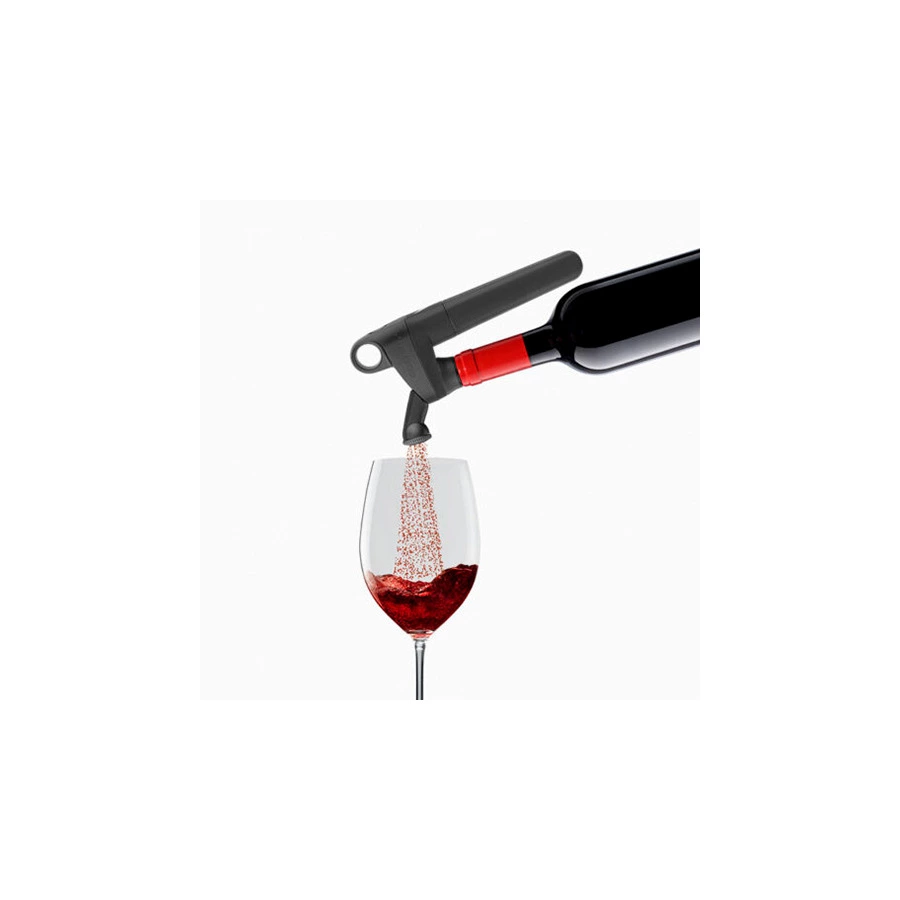 Система сохранения вина с чехлом для бутылки Coravin Pivot Pro 24х11х6 см, пластик, черная