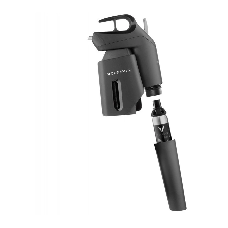 Система сохранения вина с чехлом для бутылки Coravin Model Three Pro 24х11х6 см, пластик, черная