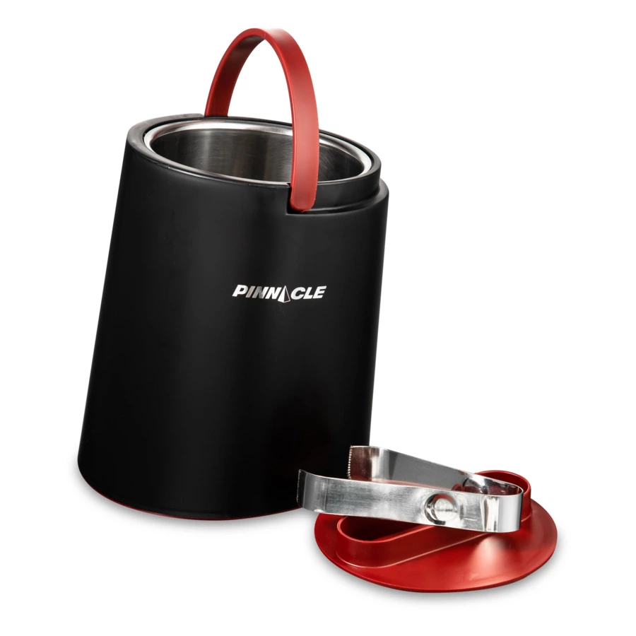 Термос для льда Pinnacle с щипцами 1,5 л, красная крышка