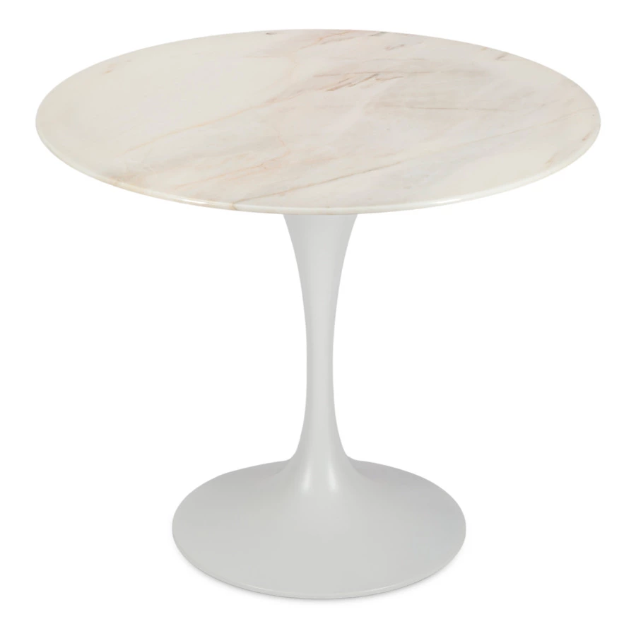 Стол обеденный Decor de table Vetro 90х90х75 см, мрамор Royal Cliff White