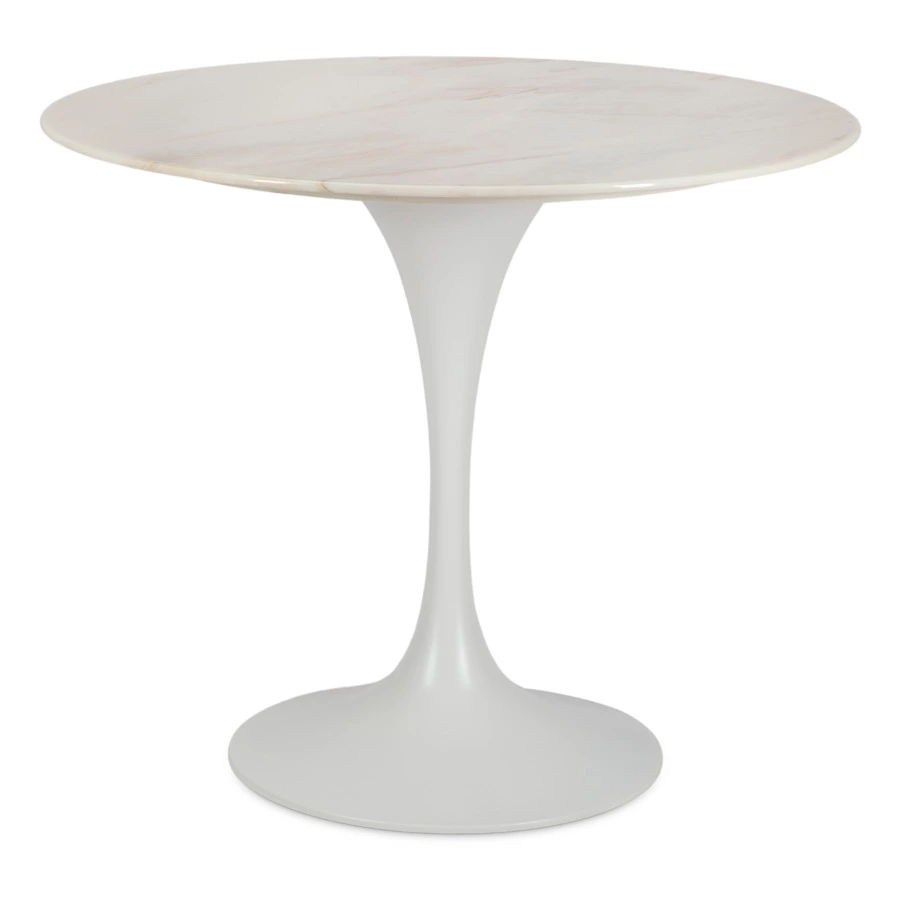 Стол обеденный Decor de table Vetro 90х90х75 см, мрамор Royal Cliff White