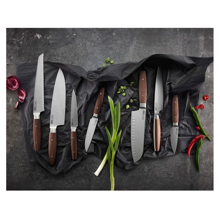 Нож для овощей Gefu ENNO 9,5 см, рукоять орех