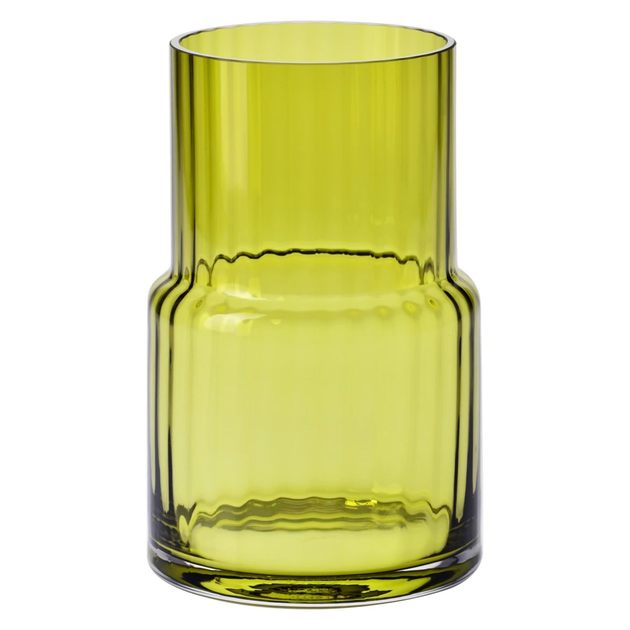 Ваза Krosno Синергия 20 см, стекло, оливковая