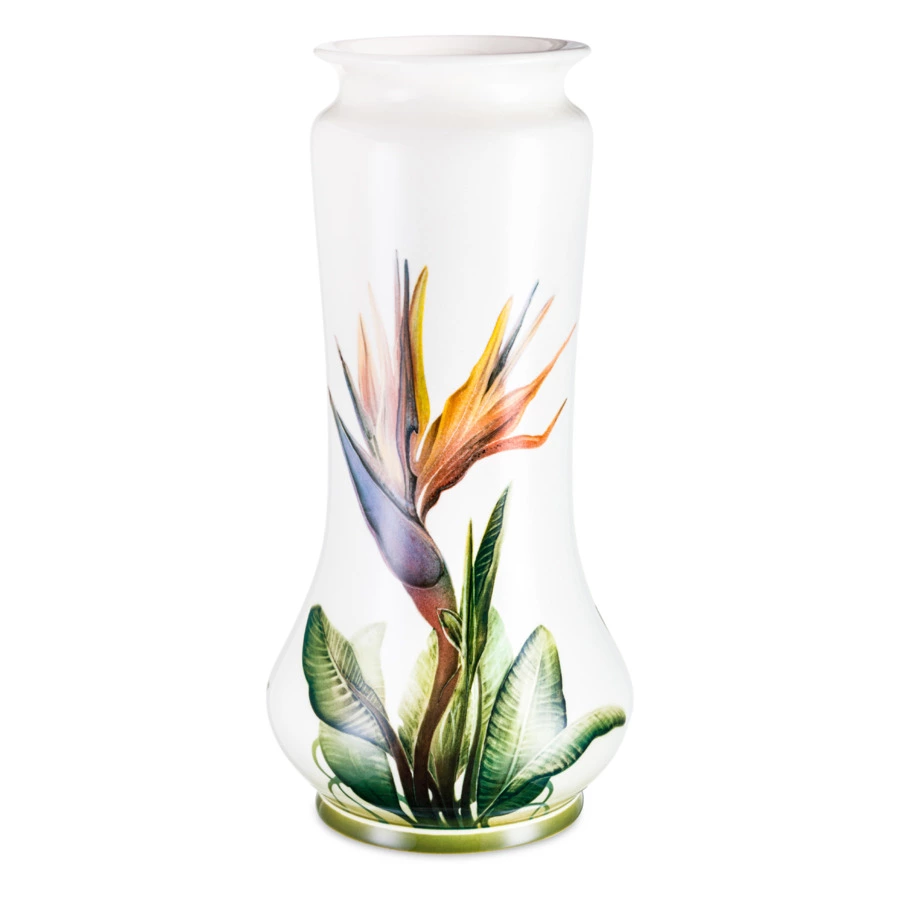 Ваза настольная ИФЗ Альфа  Стрелиция 17,4 см, фарфор твердый