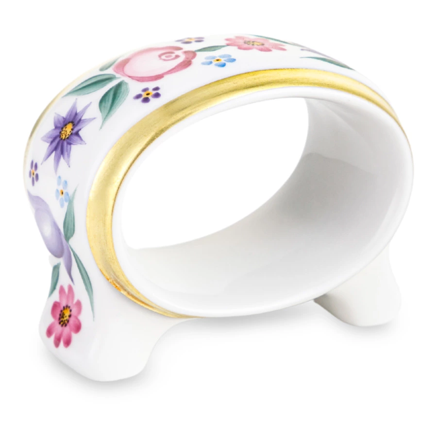 Кольцо для салфеток ИФЗ Молодежное Воспоминание 3х5,7х5 см, фарфор твердый
