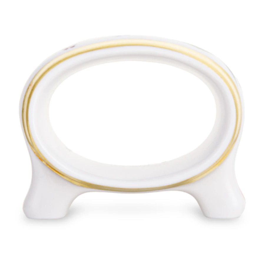 Кольцо для салфеток ИФЗ Молодежное Воспоминание 3х5,7х5 см, фарфор твердый