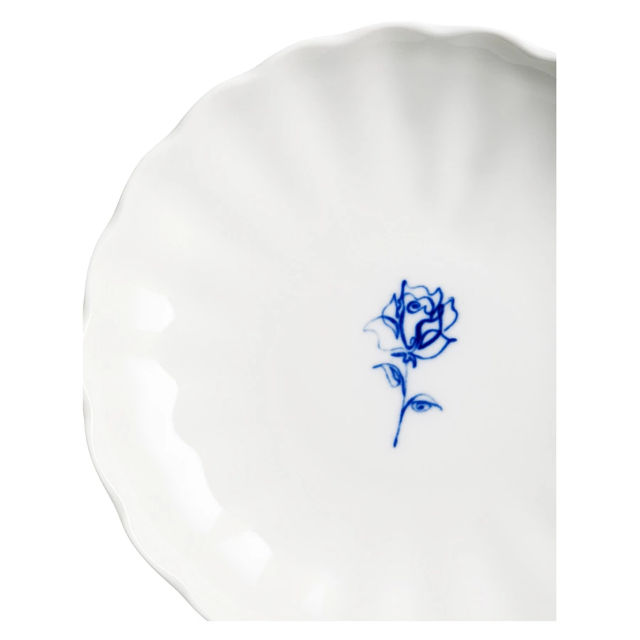 Сухарница Тюльпан Графические рисунки 21,5 см, фарфор твердый