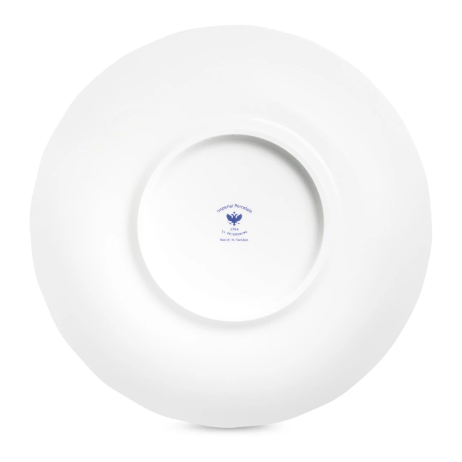 Сухарница Тюльпан Графические рисунки 21,5 см, фарфор твердый