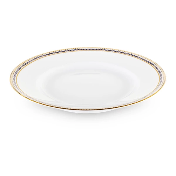 Тарелка обеденная ИФЗ Гладкая Русский стиль 20 см, фарфор твердый