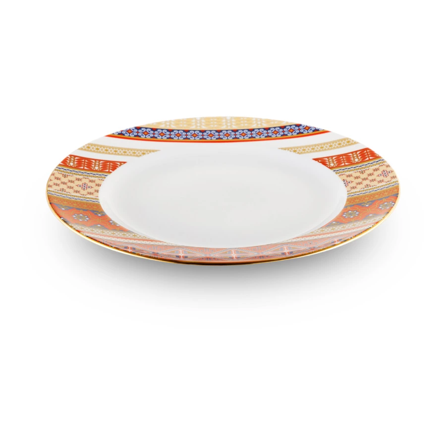 Тарелка обеденная ИФЗ Гладкая Русский стиль 27 см, фарфор твердый