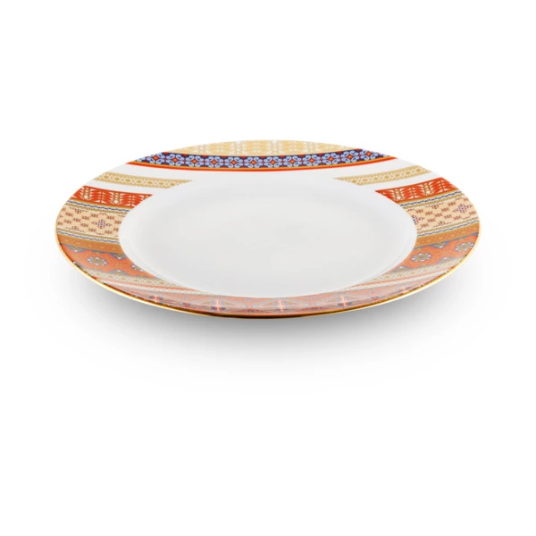 Тарелка обеденная ИФЗ Гладкая Русский стиль 27 см, фарфор твердый