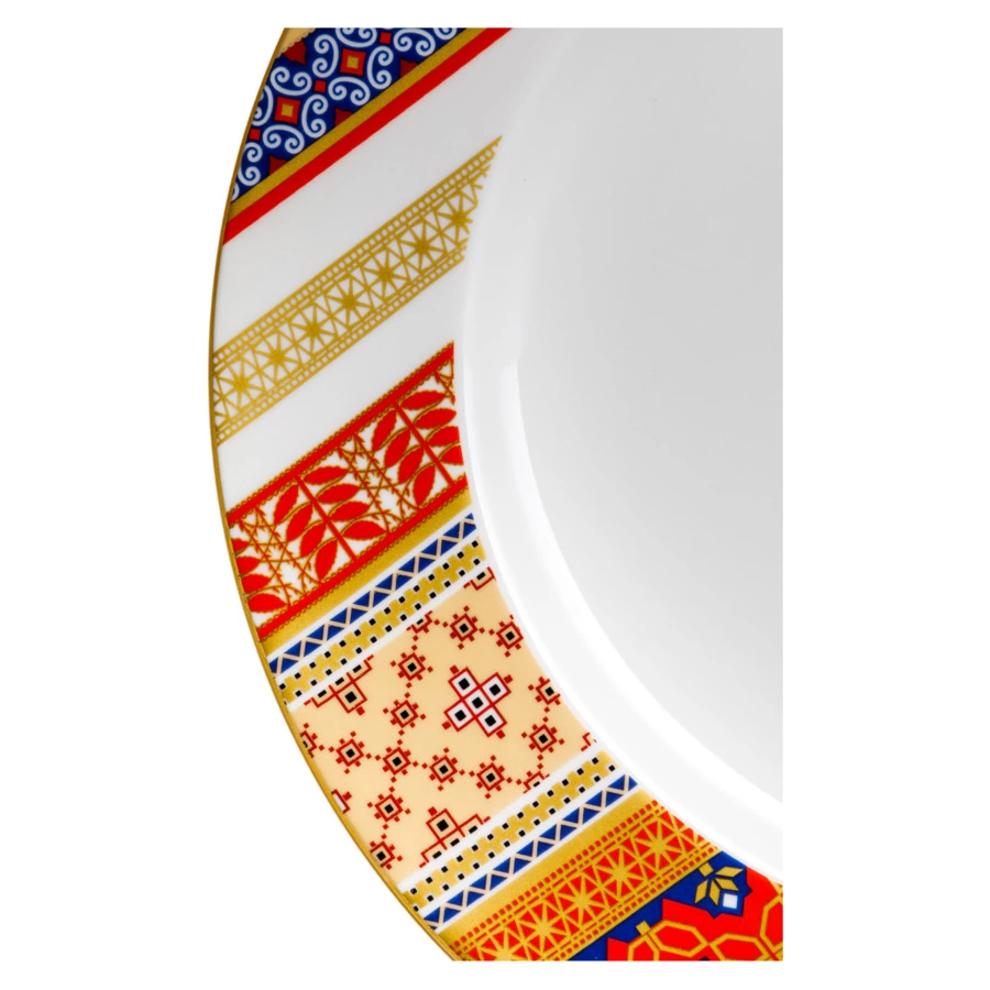 Тарелка обеденная ИФЗ Гладкая Русский стиль 27 см, фарфор твердый