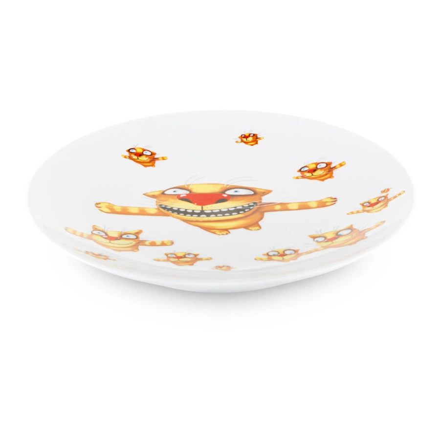 Тарелка декоративная ИФЗ Эллипс Вася Ложкин. Вечерний полет 19,5 см, фарфор твердый, п/к