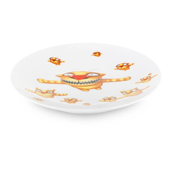 Тарелка декоративная ИФЗ Эллипс Вася Ложкин. Вечерний полет 19,5 см, фарфор твердый, п/к