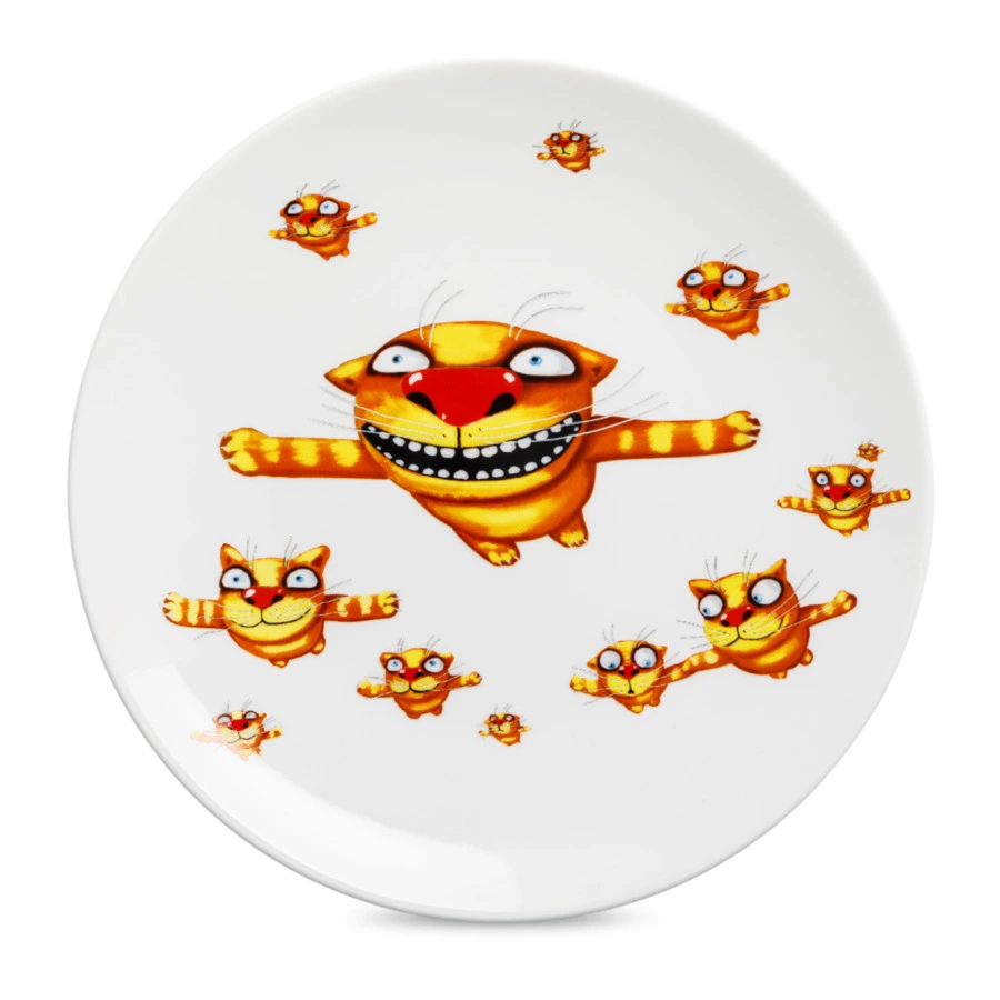 Тарелка декоративная ИФЗ Эллипс Вася Ложкин. Вечерний полет 19,5 см, фарфор твердый, п/к