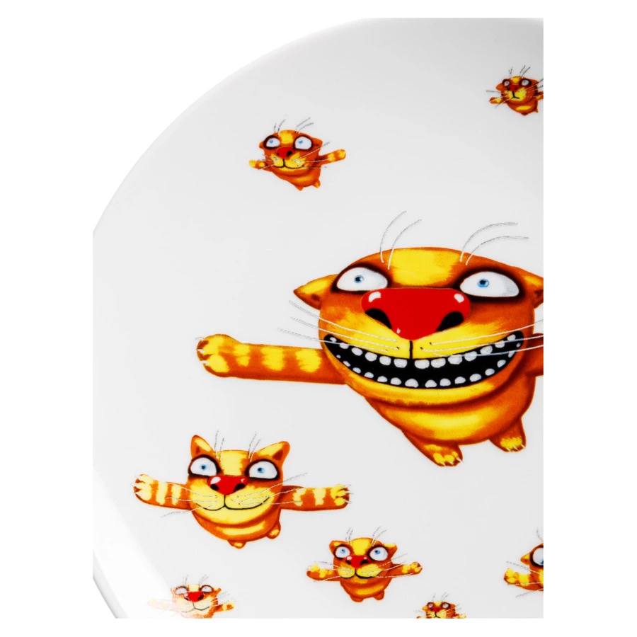 Тарелка декоративная ИФЗ Эллипс Вася Ложкин. Вечерний полет 19,5 см, фарфор твердый, п/к