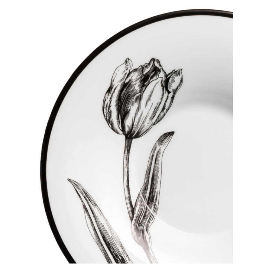 Чашка чайная с блюдцем ИФЗ Юлия Сысоев. Волшебный сад IV 210 мл, фарфор костяной, п/к