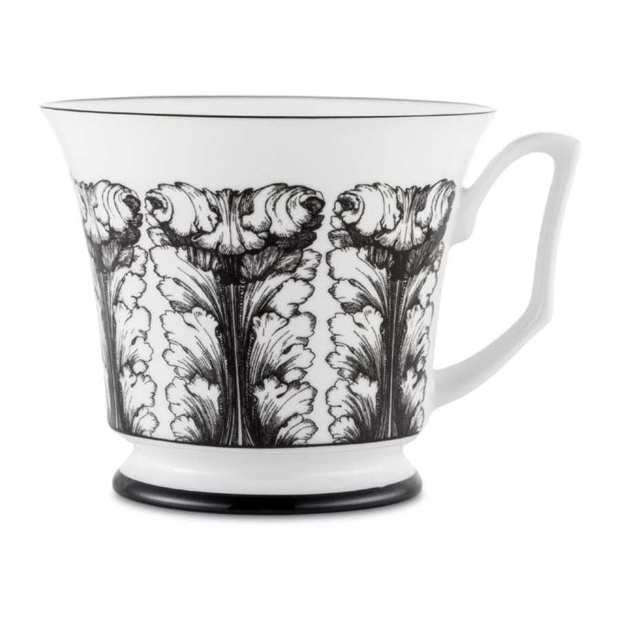 Чашка чайная с блюдцем ИФЗ Юлия Сысоев. Волшебный сад IV 210 мл, фарфор костяной, п/к