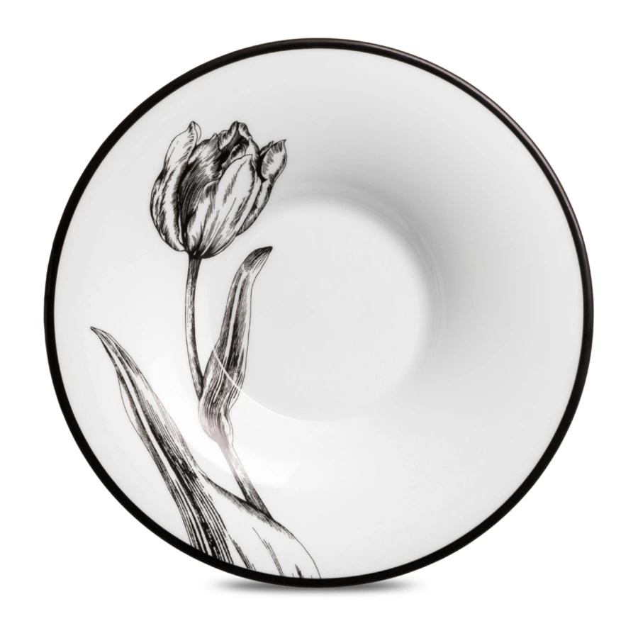 Чашка чайная с блюдцем ИФЗ Юлия Сысоев. Волшебный сад IV 210 мл, фарфор костяной, п/к