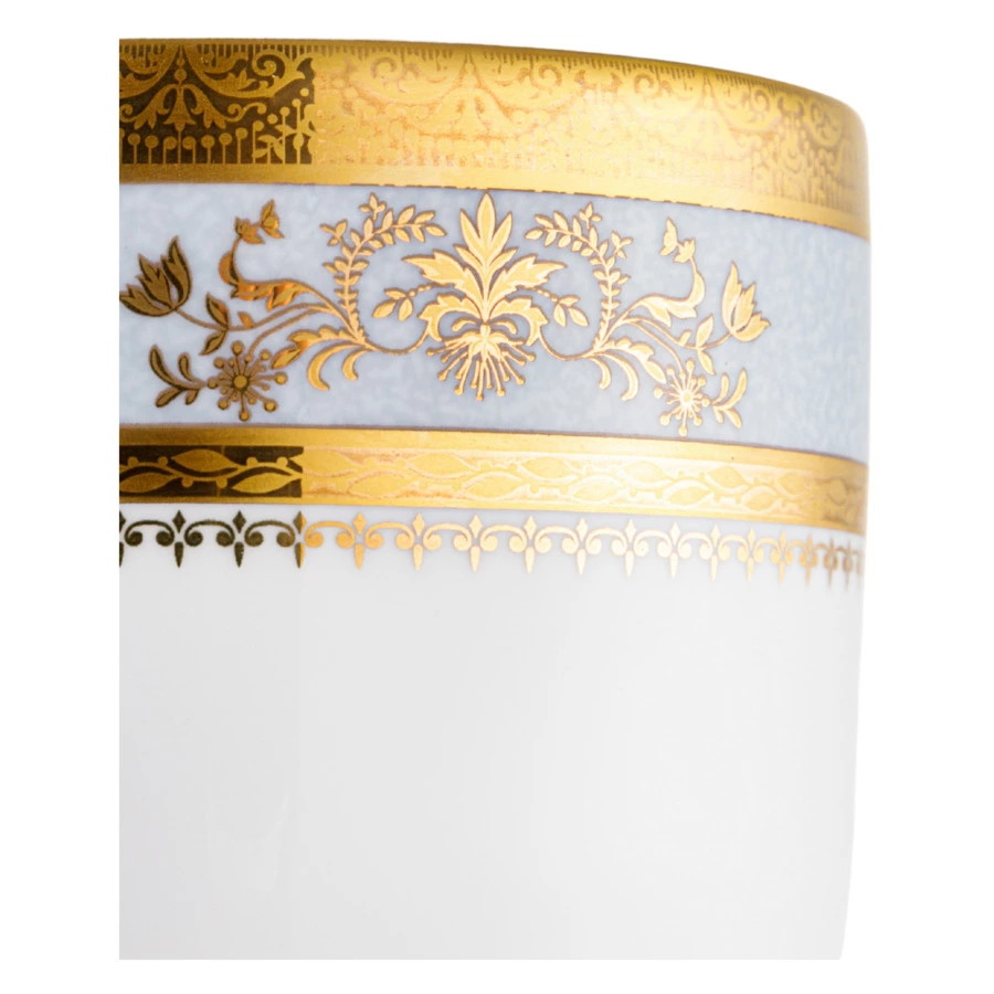 Чашка с блюдцем для завтрака ИФЗ Richelieu Orsay gris Ciel 300 мл, фарфорт твердый