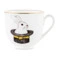 Чашка кофейная с блюдцем ИФЗ Ландыш Фокус Удача 180 мл, фарфор костяной