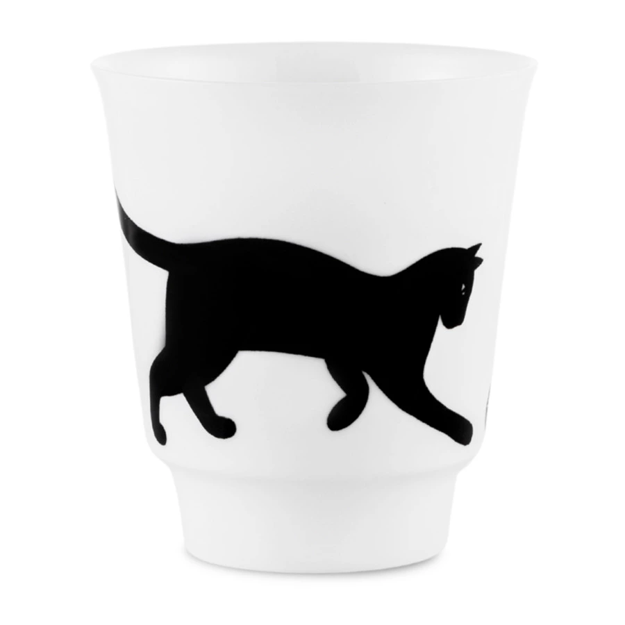 Чашка с блюдцем ИФЗ Майская Веселый клубочек 165 мл, фарфор костяной