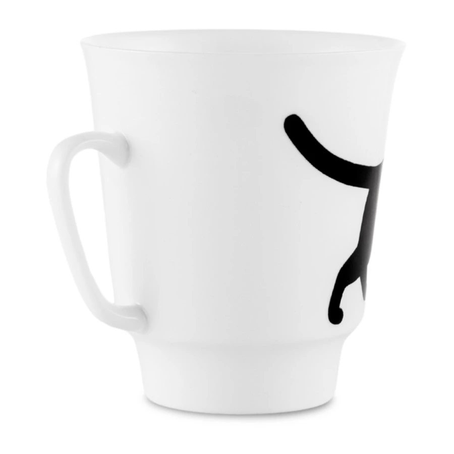 Чашка с блюдцем ИФЗ Майская Веселый клубочек 165 мл, фарфор костяной