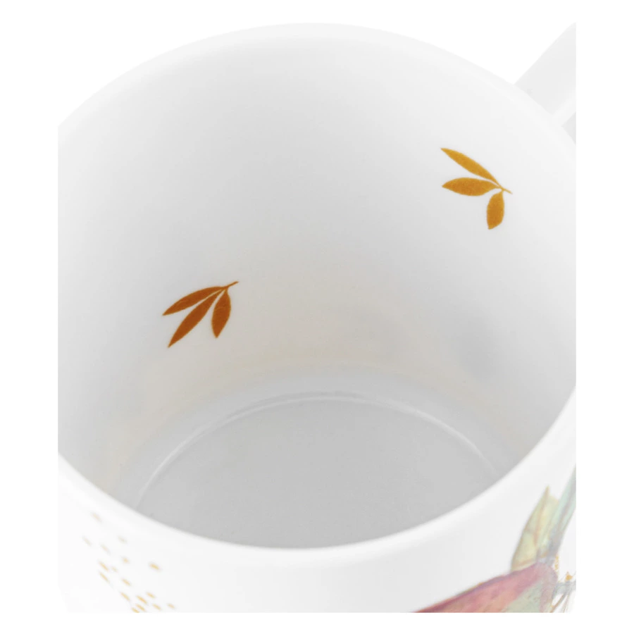 Чашка чайная с блюдцем ИФЗ Гербовая Гранаты 230 мл, фарфор твердый