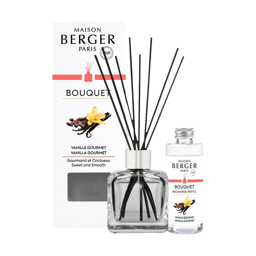 Аромадиффузор Maison Berger Гурманская Ваниль 100 мл, 8 лавсановых палочек, п/к