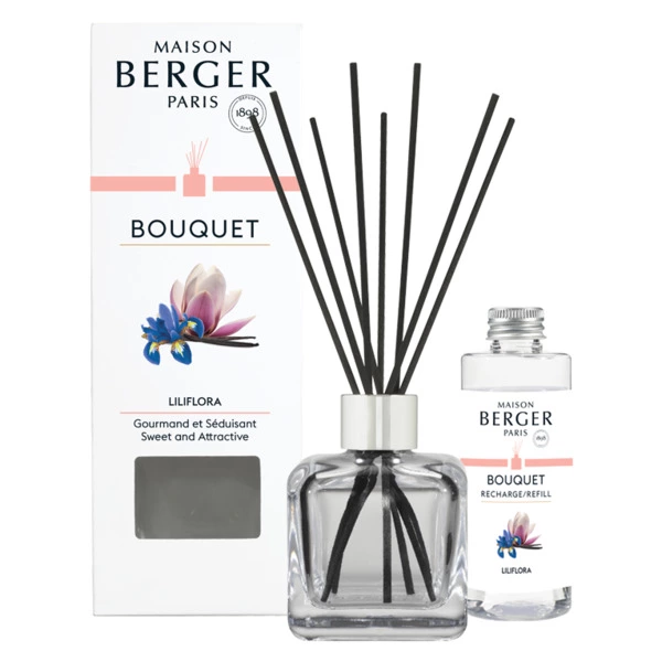 Аромадиффузор Maison Berger Лилифлора 100 мл, 8 лавсановых палочек, п/к