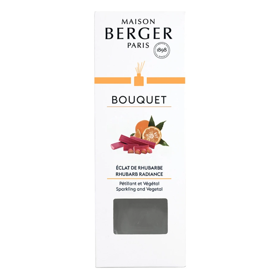 Аромадиффузор Maison Berger Яркий Ревень 100 мл, 8 лавсановых палочек, п/к