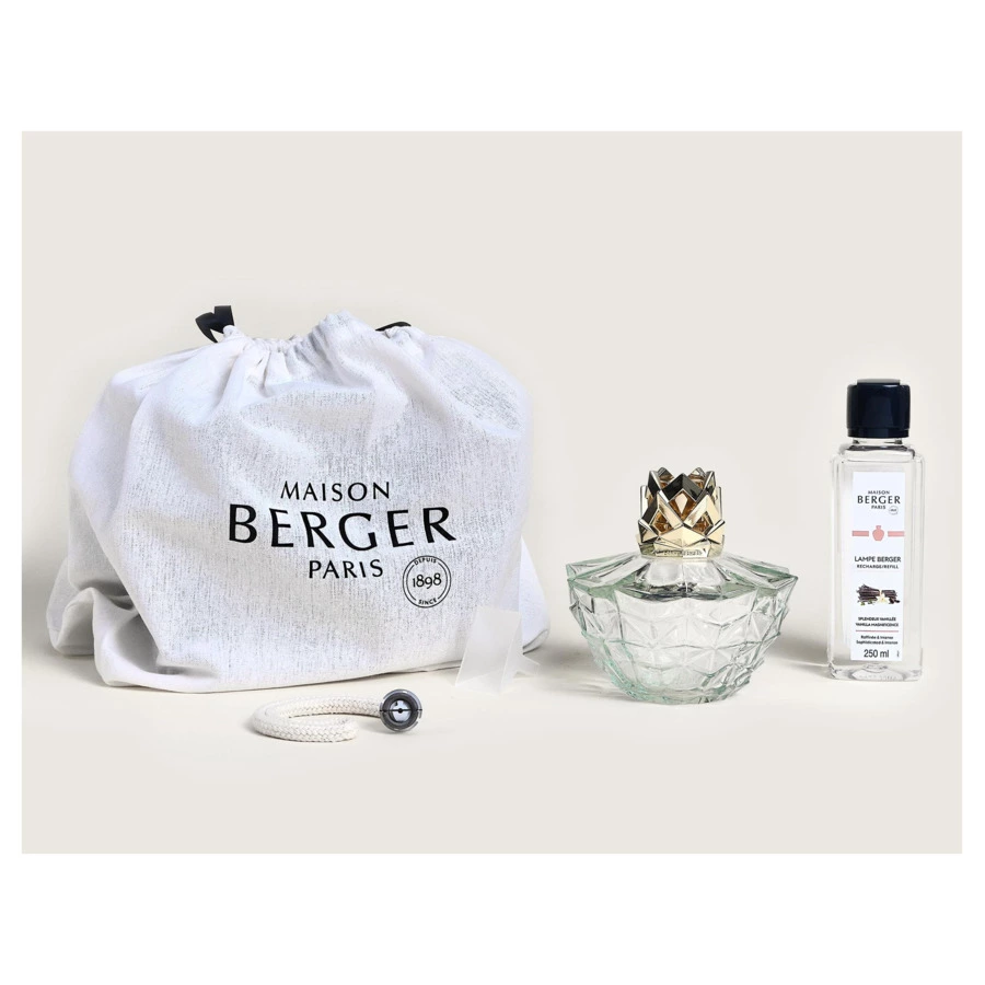 Набор ароматический Maison Berger лампа Берже Кали Прозрачная с ароматом Ванильное Великолепие 250 м